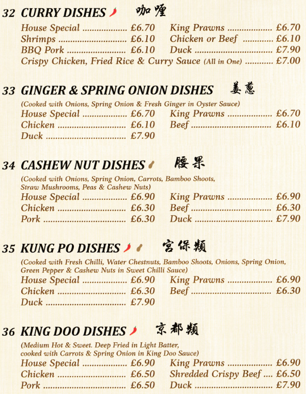 Pateley Chinese Takeaway Menu - Pateley Bridge